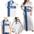 Personalized Finland Football 2024 Family Matching Off Shoulder Maxi Dress and Hawaiian Shirt Trophy Wing Style - Wonder Print Shop