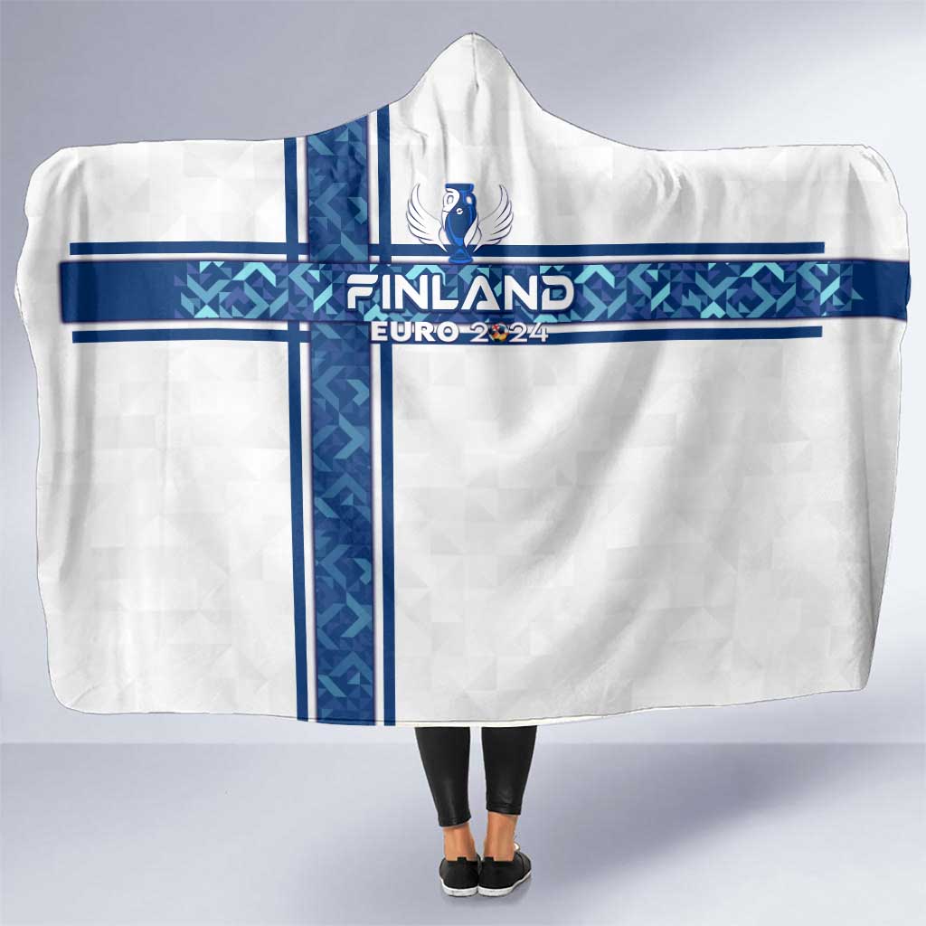 Finland Football 2024 Hooded Blanket Trophy Wing Style