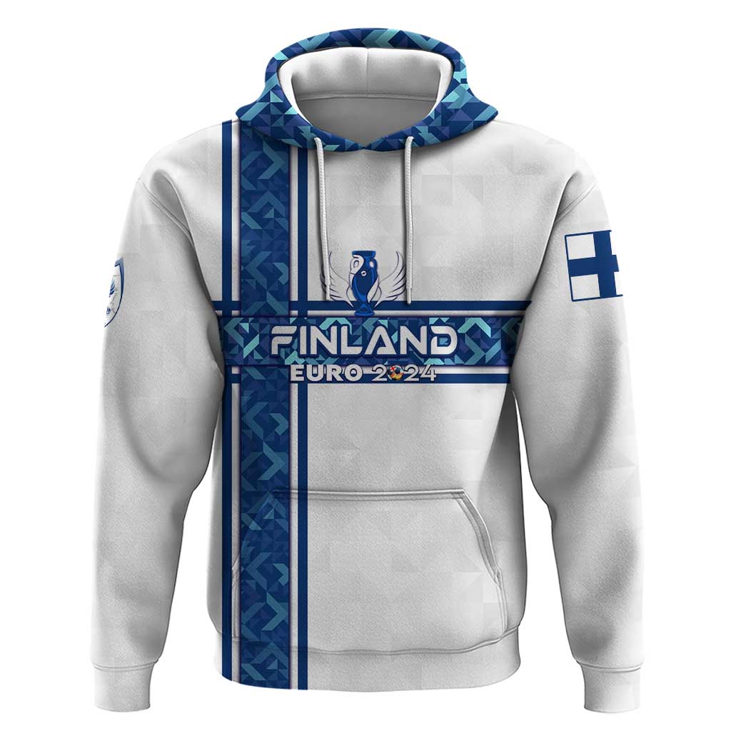 Personalized Finland Football 2024 Hoodie Trophy Wing Style - Wonder Print Shop