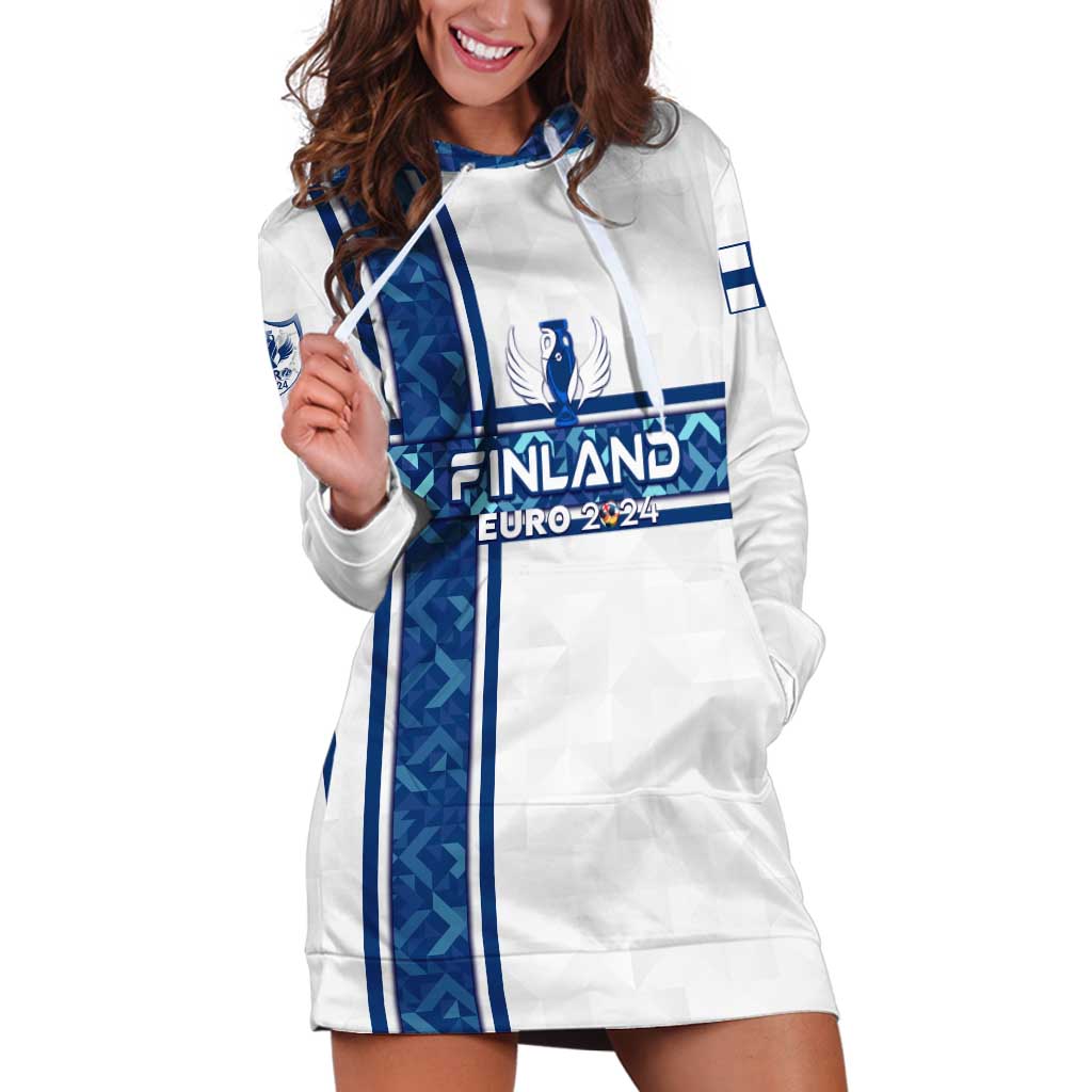 Personalized Finland Football 2024 Hoodie Dress Trophy Wing Style - Wonder Print Shop