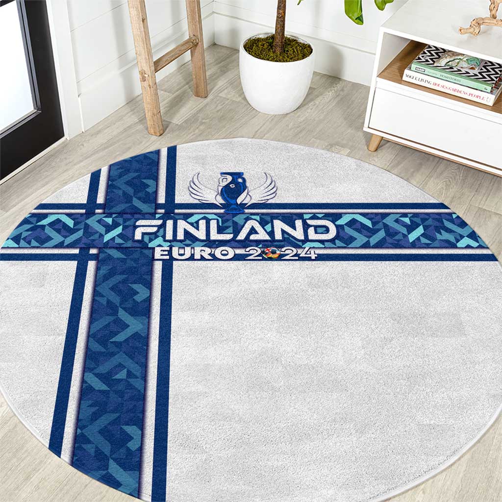 Finland Football 2024 Round Carpet Trophy Wing Style