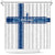 Finland Football 2024 Shower Curtain Trophy Wing Style