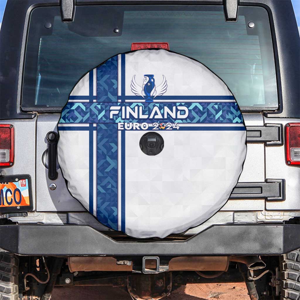 Finland Football 2024 Spare Tire Cover Trophy Wing Style