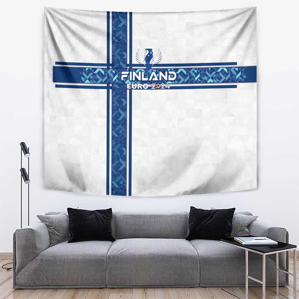 Finland Football 2024 Tapestry Trophy Wing Style