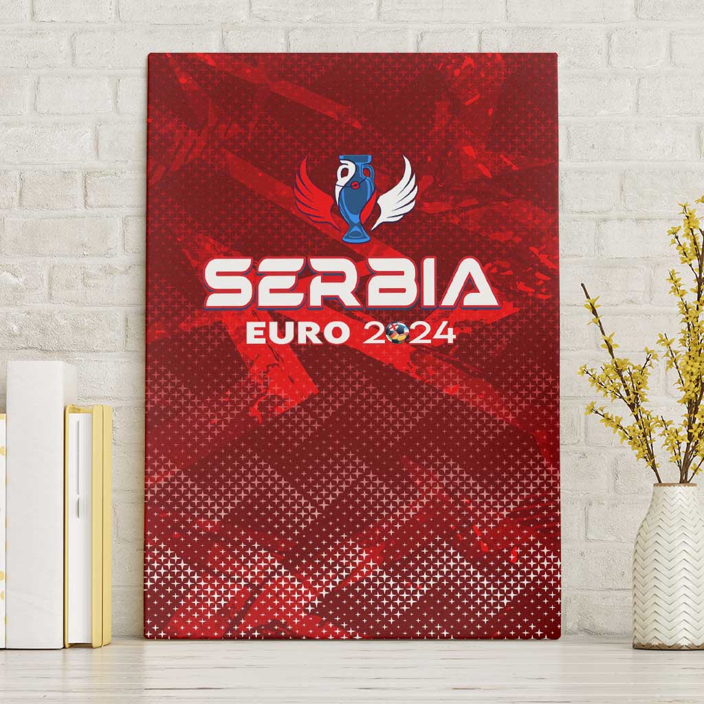 Serbia Football 2024 Canvas Wall Art Trophy Wing Style - Wonder Print Shop