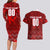 Personalized Serbia Football 2024 Couples Matching Long Sleeve Bodycon Dress and Hawaiian Shirt Trophy Wing Style - Wonder Print Shop