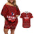 Personalized Serbia Football 2024 Couples Matching Off Shoulder Short Dress and Hawaiian Shirt Trophy Wing Style - Wonder Print Shop