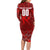 Personalized Serbia Football 2024 Long Sleeve Bodycon Dress Trophy Wing Style - Wonder Print Shop