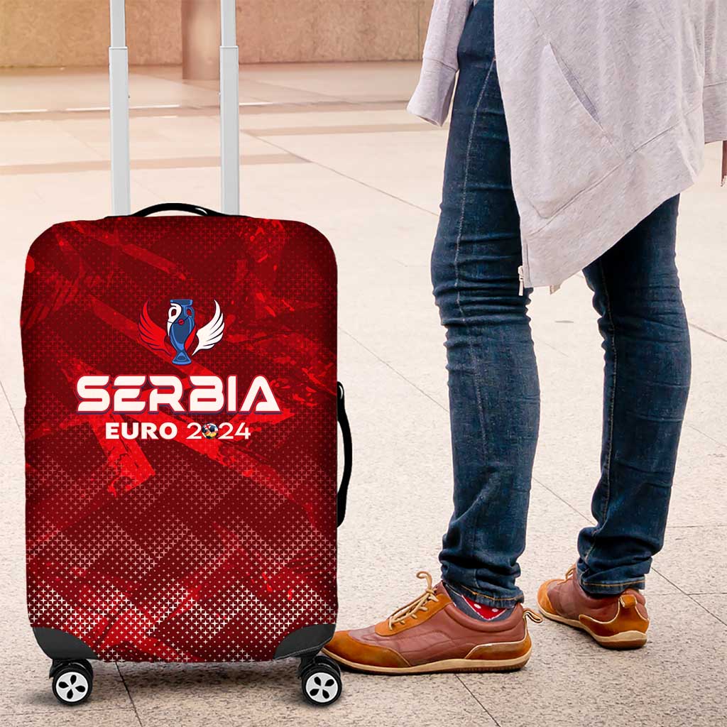 Serbia Football 2024 Luggage Cover Trophy Wing Style - Wonder Print Shop