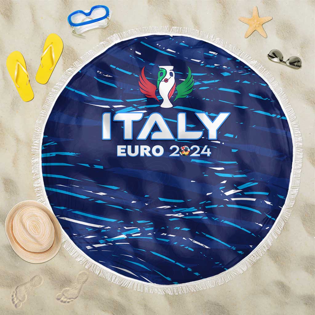 Italy Football 2024 Beach Blanket Trophy Wing Style - Wonder Print Shop