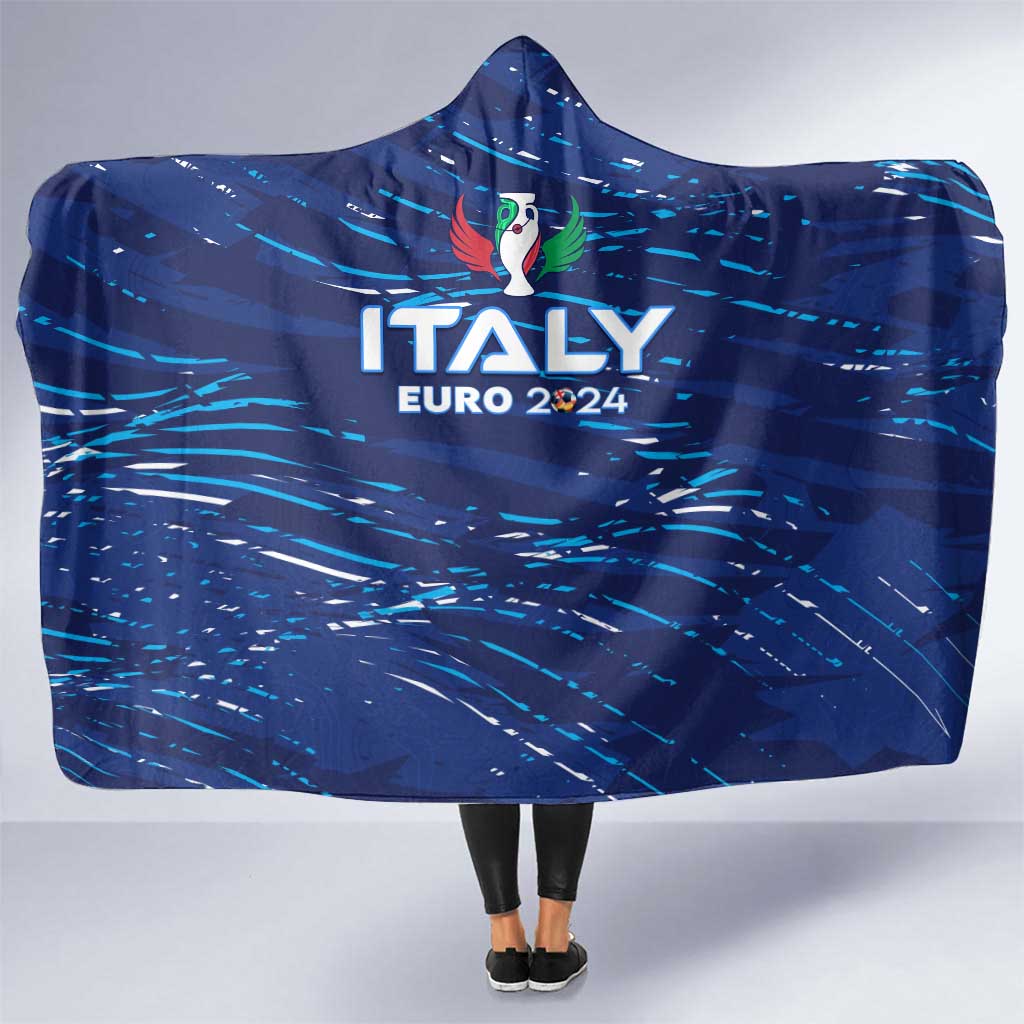 Italy Football 2024 Hooded Blanket Trophy Wing Style