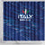 Italy Football 2024 Shower Curtain Trophy Wing Style