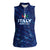 Personalized Italy Football 2024 Women Sleeveless Polo Shirt Trophy Wing Style