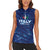 Personalized Italy Football 2024 Women Sleeveless Polo Shirt Trophy Wing Style