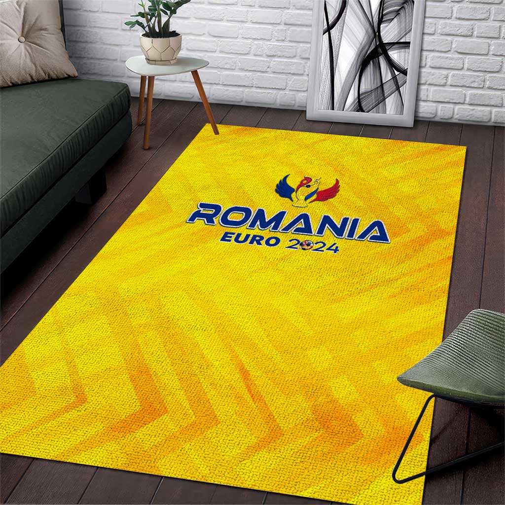 Romania Football 2024 Area Rug Trophy Wing Style - Wonder Print Shop