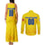 Personalized Romania Football 2024 Couples Matching Tank Maxi Dress and Long Sleeve Button Shirt Trophy Wing Style - Wonder Print Shop