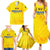 Personalized Romania Football 2024 Family Matching Summer Maxi Dress and Hawaiian Shirt Trophy Wing Style - Wonder Print Shop