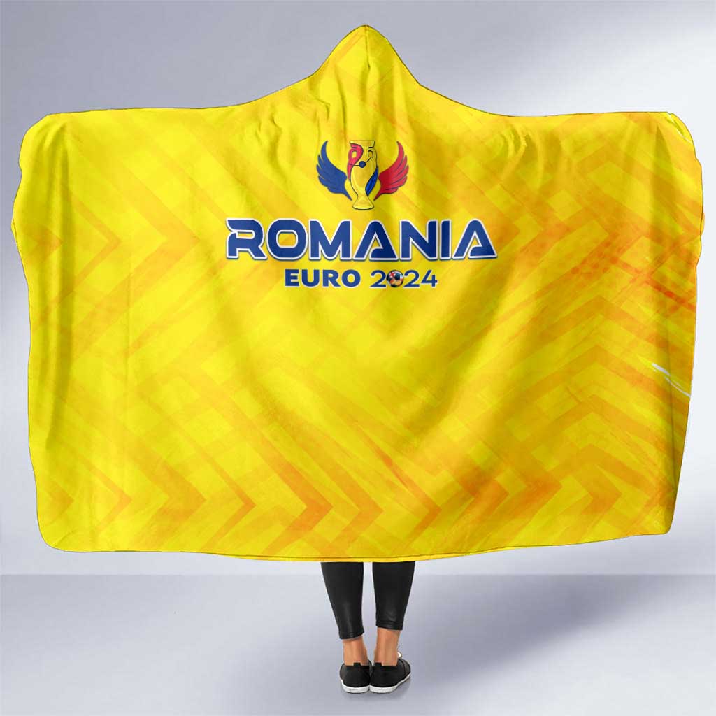 Romania Football 2024 Hooded Blanket Trophy Wing Style