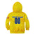 Personalized Romania Football 2024 Kid Hoodie Trophy Wing Style - Wonder Print Shop