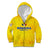 Personalized Romania Football 2024 Kid Hoodie Trophy Wing Style - Wonder Print Shop