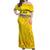 Personalized Romania Football 2024 Off Shoulder Maxi Dress Trophy Wing Style - Wonder Print Shop