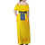 Personalized Romania Football 2024 Off Shoulder Maxi Dress Trophy Wing Style - Wonder Print Shop