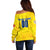 Personalized Romania Football 2024 Off Shoulder Sweater Trophy Wing Style - Wonder Print Shop