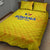 Romania Football 2024 Quilt Bed Set Trophy Wing Style - Wonder Print Shop