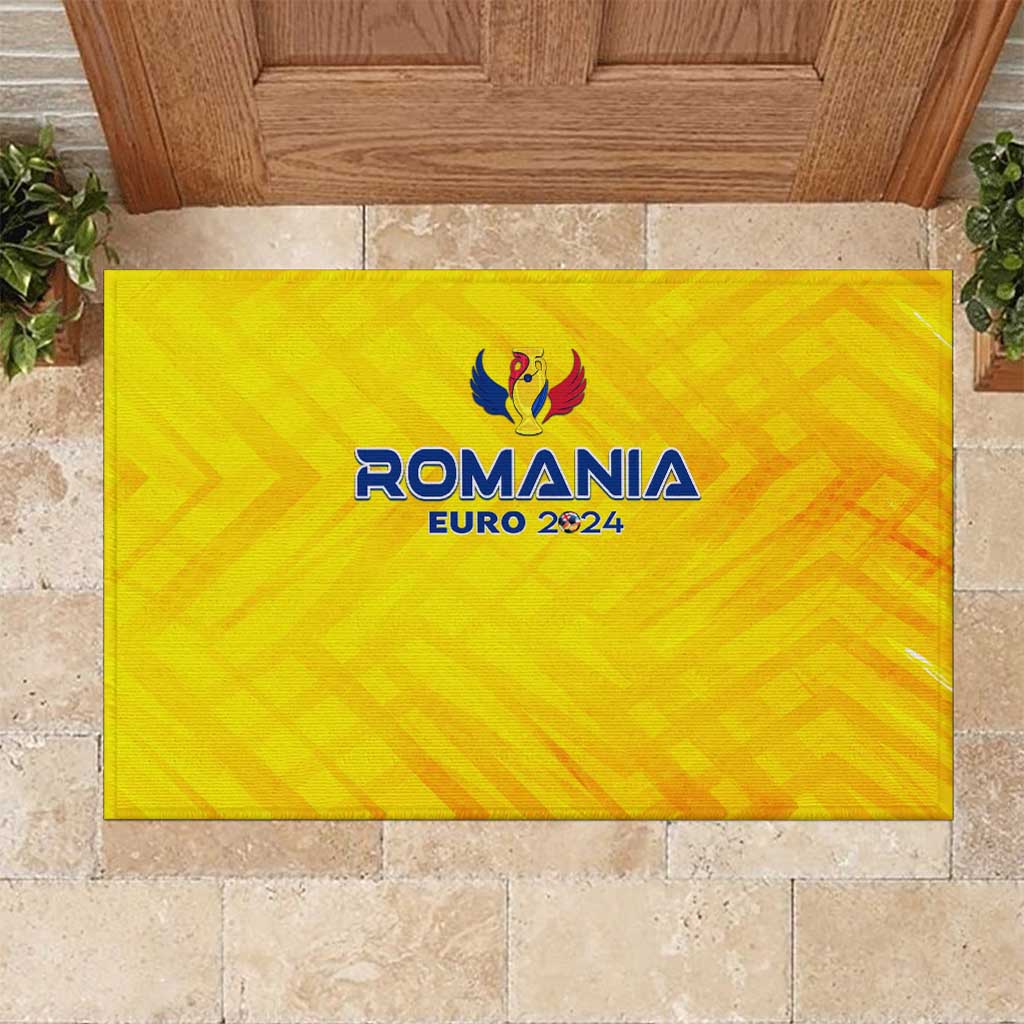 Romania Football 2024 Rubber Doormat Trophy Wing Style - Wonder Print Shop