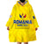 Personalized Romania Football 2024 Wearable Blanket Hoodie Trophy Wing Style - Wonder Print Shop