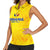 Personalized Romania Football 2024 Women Sleeveless Polo Shirt Trophy Wing Style - Wonder Print Shop