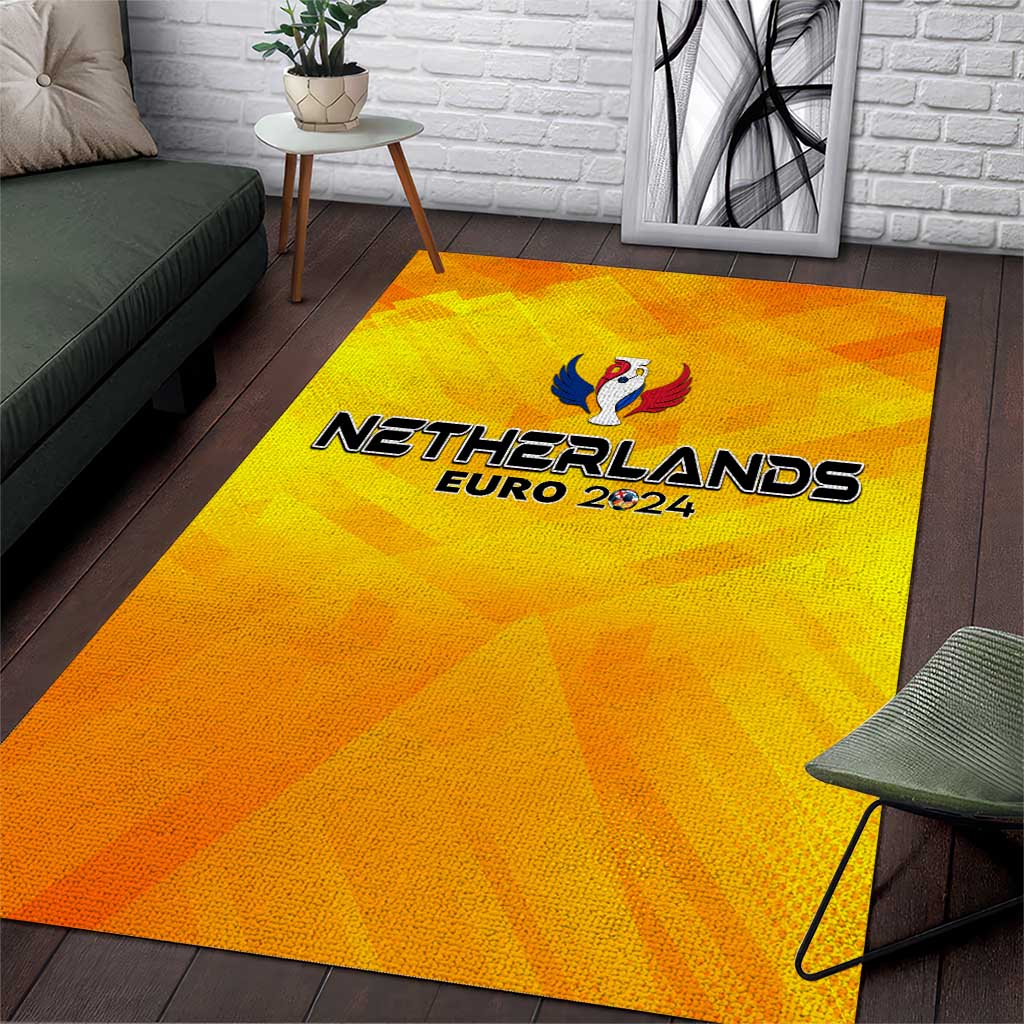 Netherlands Football 2024 Area Rug Trophy Wing Style - Wonder Print Shop