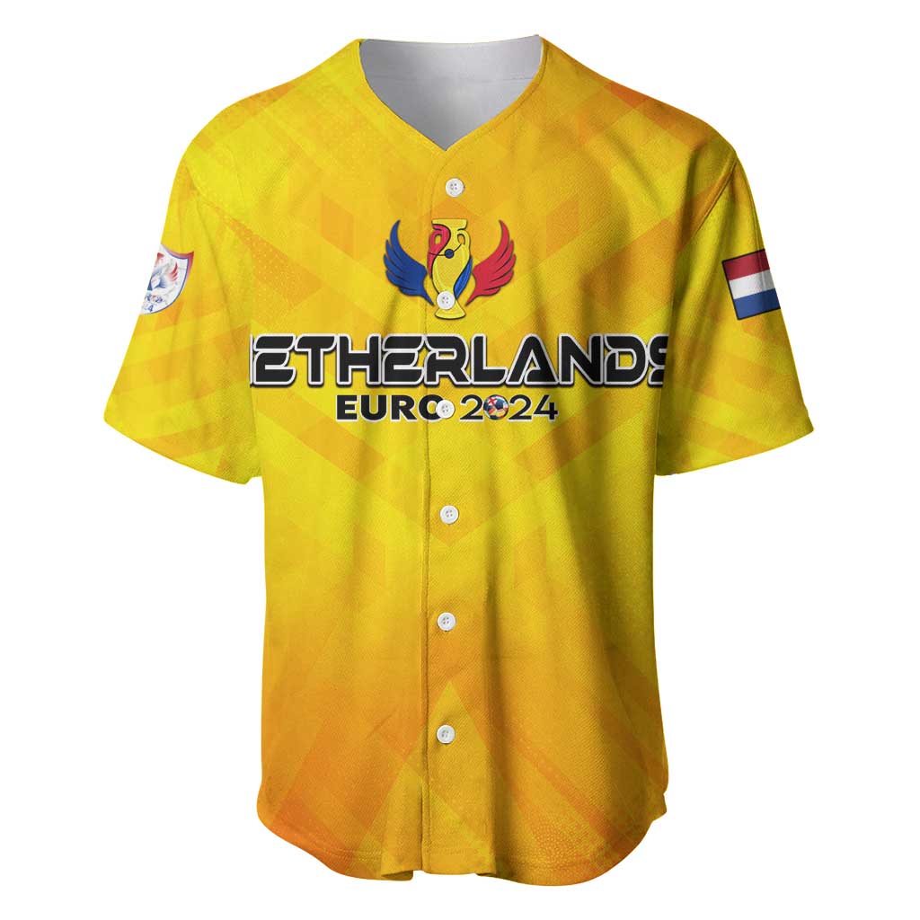 Personalized Netherlands Football 2024 Baseball Jersey Trophy Wing Style - Wonder Print Shop