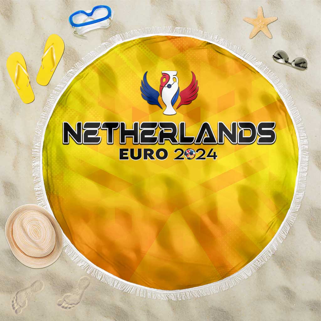 Netherlands Football 2024 Beach Blanket Trophy Wing Style - Wonder Print Shop