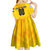 Personalized Netherlands Football 2024 Kid Short Sleeve Dress Trophy Wing Style - Wonder Print Shop