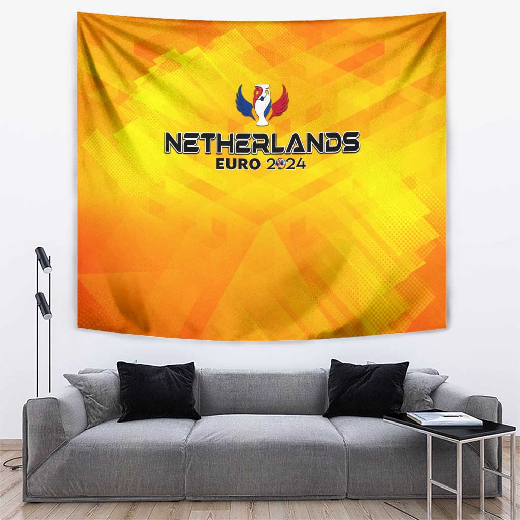 Netherlands Football 2024 Tapestry Trophy Wing Style