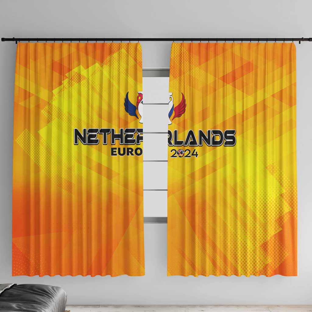 Netherlands Football 2024 Window Curtain Trophy Wing Style