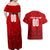 Personalized Denmark Football 2024 Couples Matching Off Shoulder Maxi Dress and Hawaiian Shirt Trophy Wing Style - Wonder Print Shop