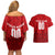 Personalized Denmark Football 2024 Couples Matching Off Shoulder Short Dress and Hawaiian Shirt Trophy Wing Style - Wonder Print Shop