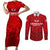 Personalized Denmark Football 2024 Couples Matching Short Sleeve Bodycon Dress and Long Sleeve Button Shirt Trophy Wing Style - Wonder Print Shop