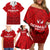 Personalized Denmark Football 2024 Family Matching Off Shoulder Short Dress and Hawaiian Shirt Trophy Wing Style - Wonder Print Shop