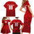 Personalized Denmark Football 2024 Family Matching Short Sleeve Bodycon Dress and Hawaiian Shirt Trophy Wing Style - Wonder Print Shop