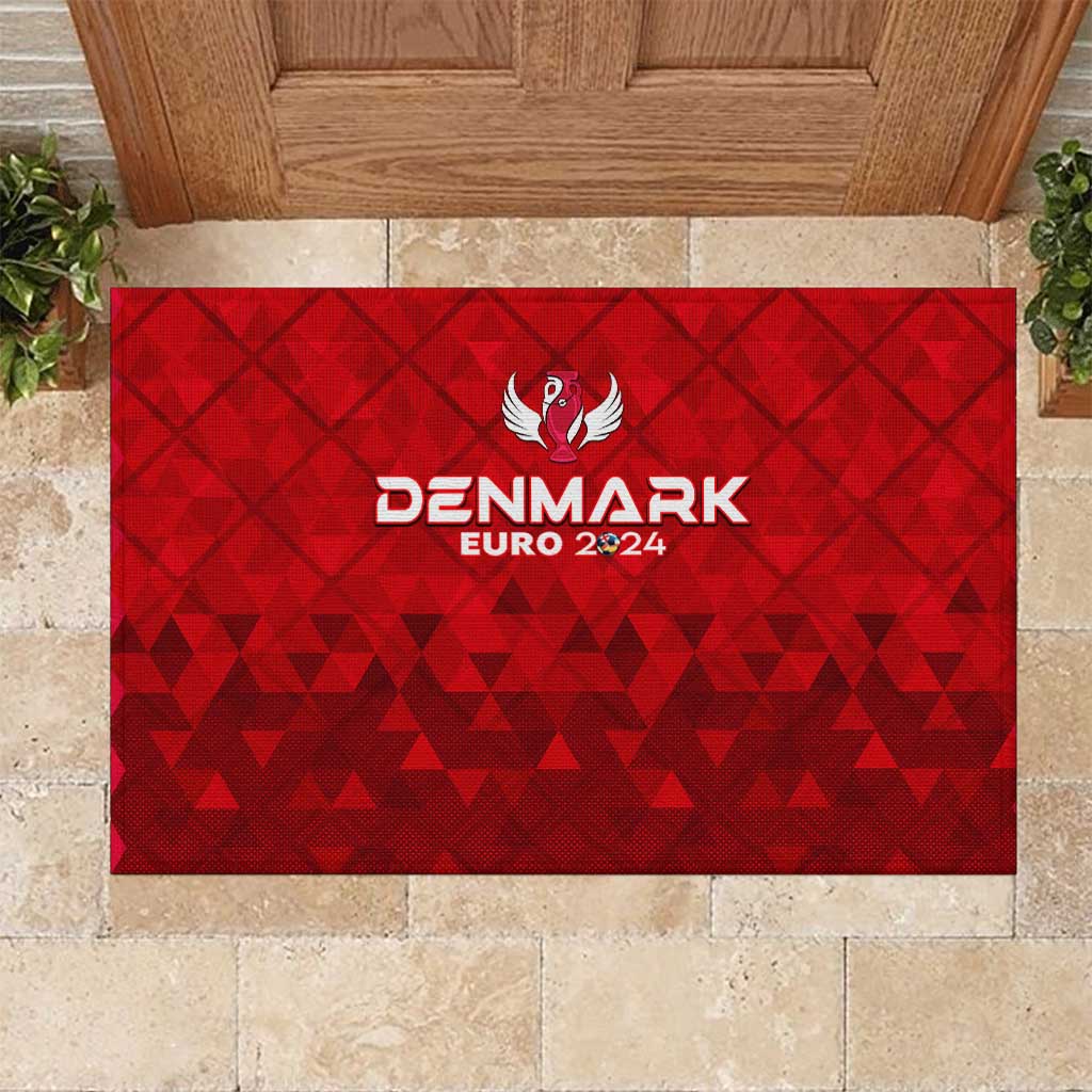 Denmark Football 2024 Rubber Doormat Trophy Wing Style - Wonder Print Shop