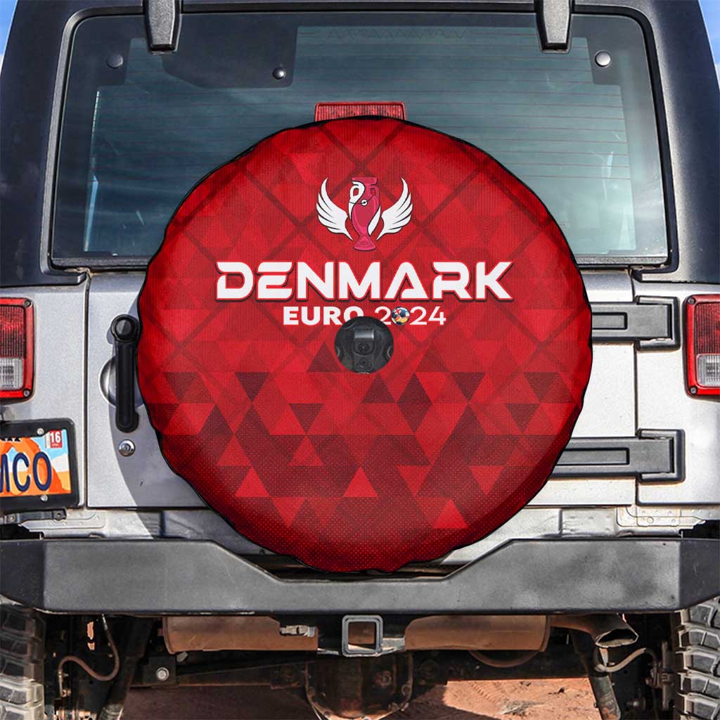 Denmark Football 2024 Spare Tire Cover Trophy Wing Style - Wonder Print Shop