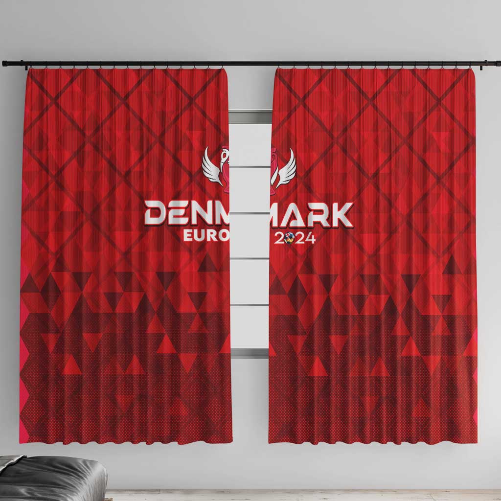 Denmark Football 2024 Window Curtain Trophy Wing Style - Wonder Print Shop