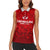 Personalized Denmark Football 2024 Women Sleeveless Polo Shirt Trophy Wing Style - Wonder Print Shop