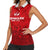 Personalized Denmark Football 2024 Women Sleeveless Polo Shirt Trophy Wing Style - Wonder Print Shop