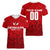 Personalized Denmark Football 2024 Women V-Neck T-Shirt Trophy Wing Style