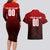 Personalized Turkey Football 2024 Couples Matching Long Sleeve Bodycon Dress and Hawaiian Shirt Trophy Wing Style - Wonder Print Shop