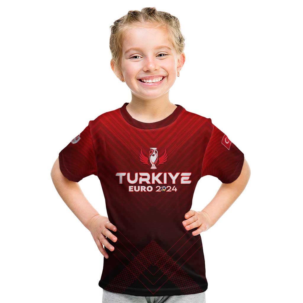 Personalized Turkey Football 2024 Kid T Shirt Trophy Wing Style - Wonder Print Shop